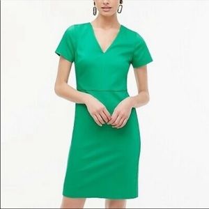 SOLD !!! Jcrew Cap Sleeve Vneck Suiting Work Dress